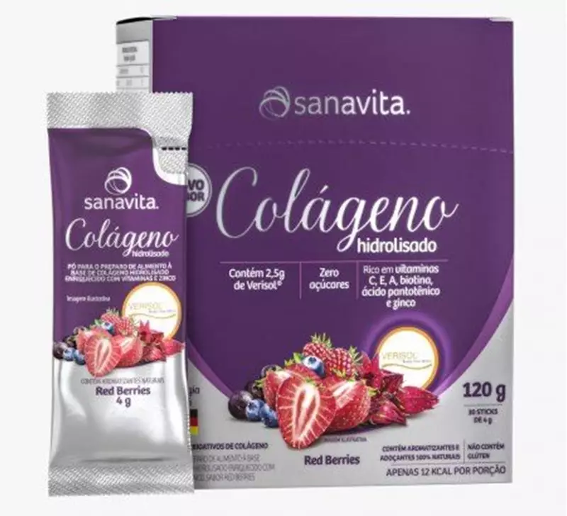 SANAVITA COLÁGENO VERISOL RED BERRIES 30 SACHES
