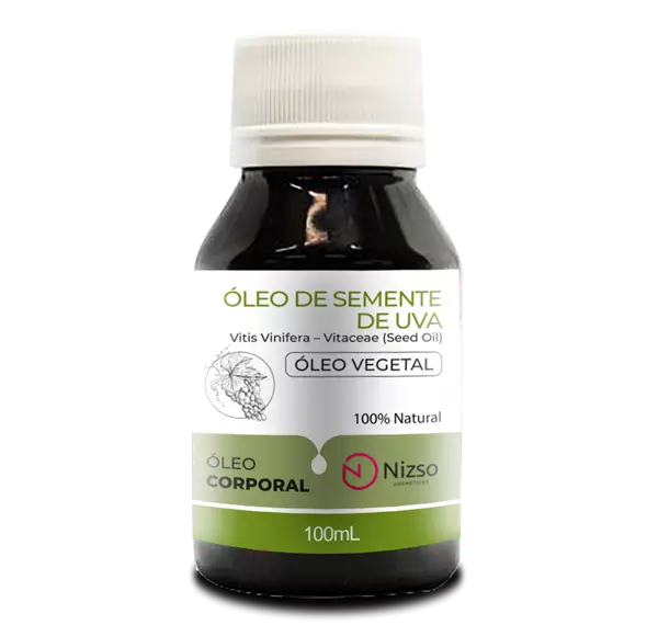 Óleo Vegetal de Semente de Uva 100ml Nizso