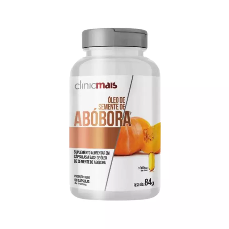 CLINICMAIS ÓLEO SEMENTE DE ABOBORA 60CAPS 