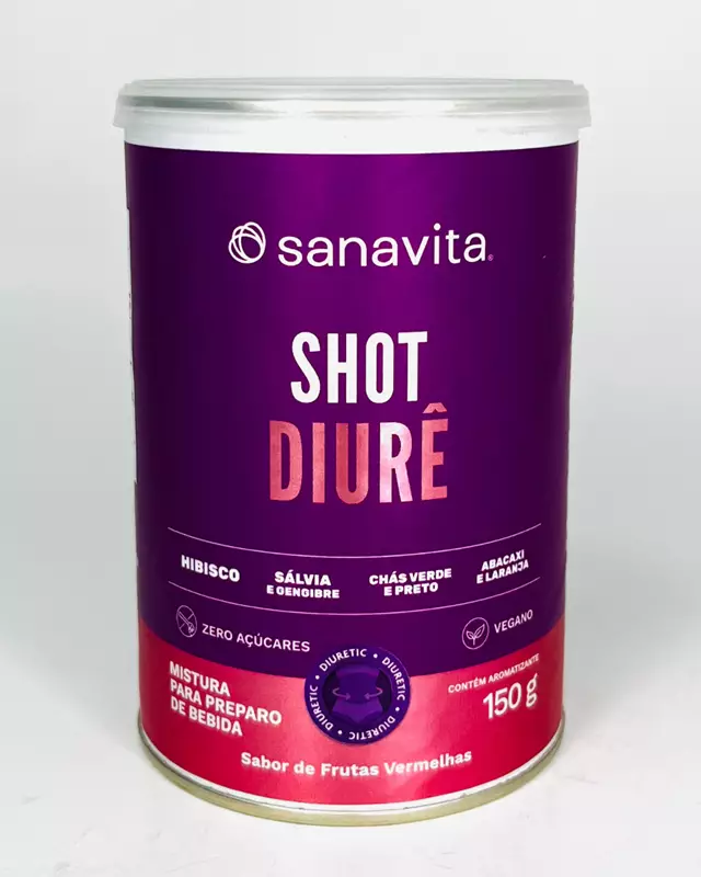 SANAVITA SHOT DIURÊ FRUTAS VERMELHAS 150G