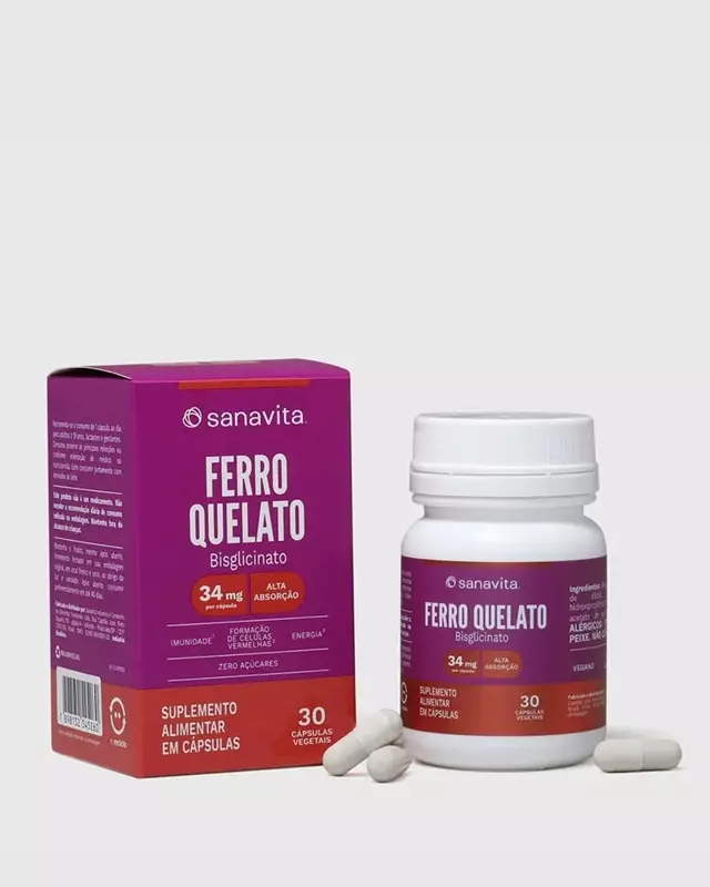 SANAVITA FERRO QUELATO 30CAPS