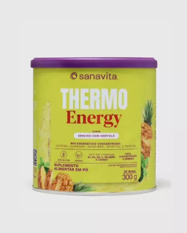 SANAVITA THERMO ENERGY ABACAXI C/HORTELA LATA 300G