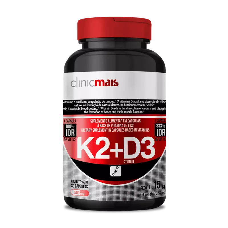 CLINICMAIS K2+D3 30CAPS