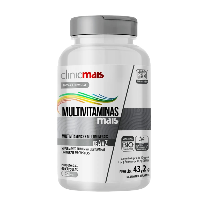CLINICMAIS MULTIVITAMINAS MAIS 60CAPS